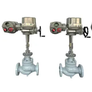 Electric Globe Control Valve, A216 WCC, 2-1/2 Inch, 300 LB