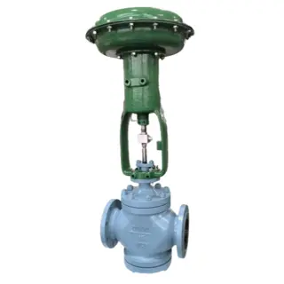 Pneuamtic Globe Control Valve, DN100, PN64-PN100, WCB
