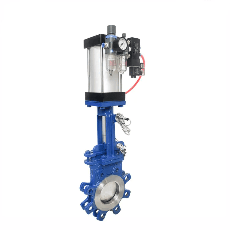 Pneumatic Knife Gate Valve, Cast Iron, 2-80 Inch, 150-300 LB