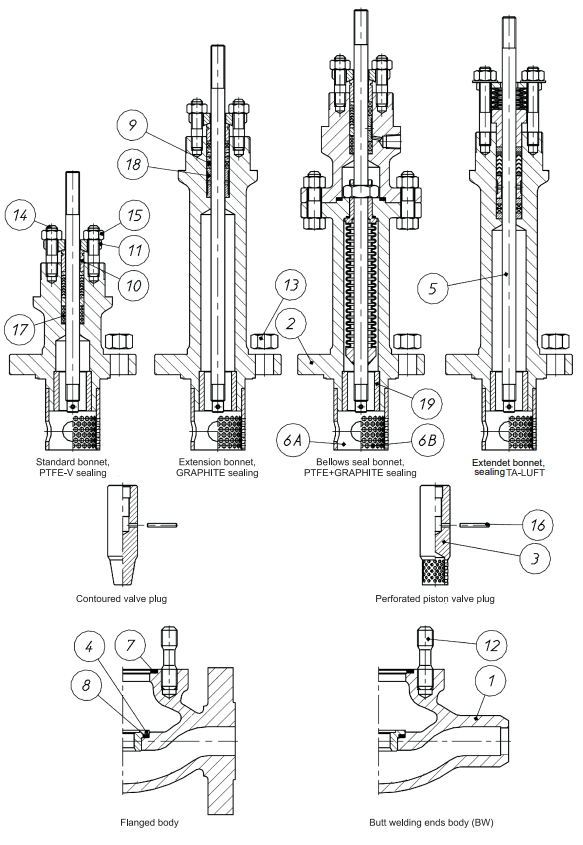 Drawing of Control Valve