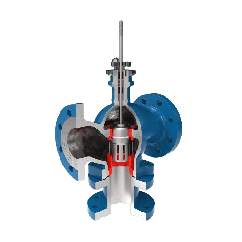 Three-way Control Valves, DN15-DN300, PN16-PN400, 1.0619