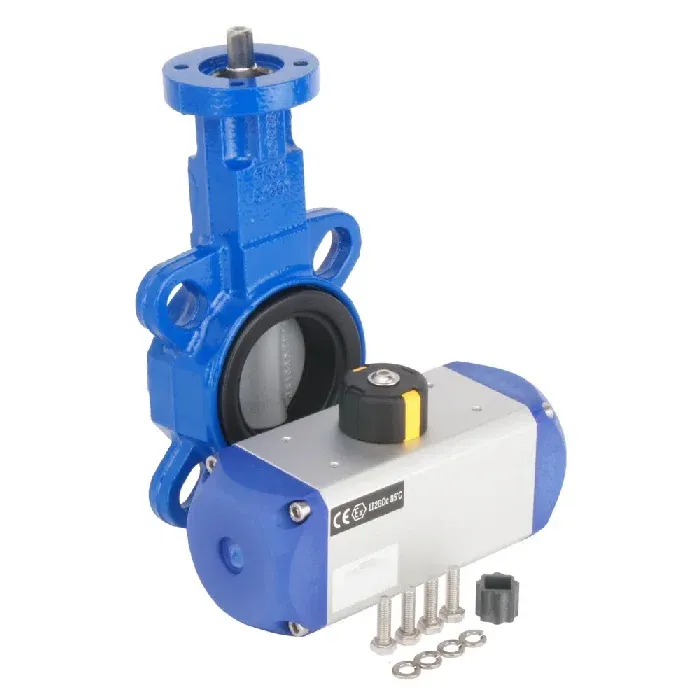 Pneumatic Stainless Steel Butterfly Control Valve