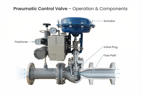 Pneumatic Control Valve Operation