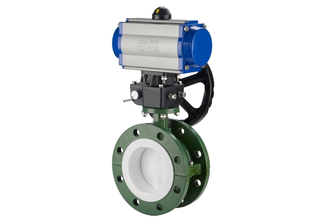 Pneumatic PTFE Lined Butterfly Valve