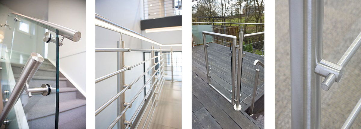 Adjustable Height Balcony Handrail Support stainless steel