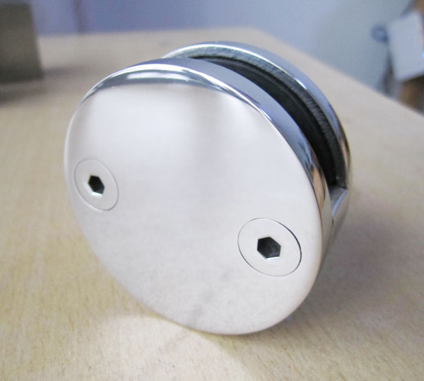 Round Type Glass Clamp Two-side Open DS8031 60mm OD