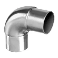 Stainless Steel 90 Degree Curved Elbow Fitting Connector, SS 304
