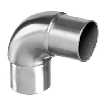 Stainless Steel 90 Degree Curved Elbow Fitting Connector, SS 304