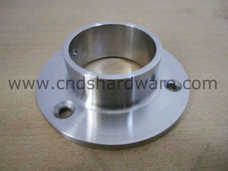 Stainless Steel Railing Base Flange | Round Handrail Mounting Bracket