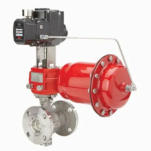 Working Principle of Electric V-Type Regulating Ball Valve