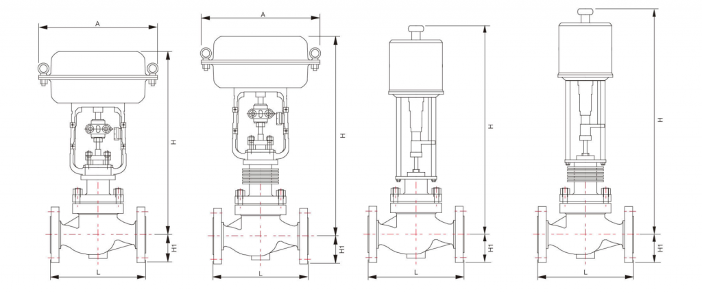 Drawing for Cage-Guided Control Valve