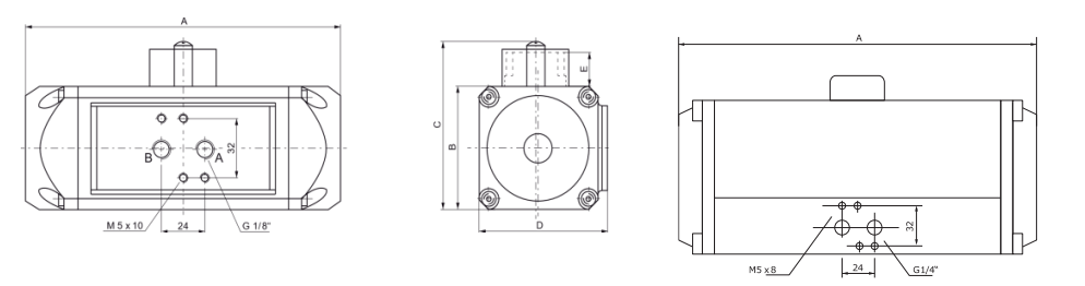 Drawing for Pneumatic Actuator