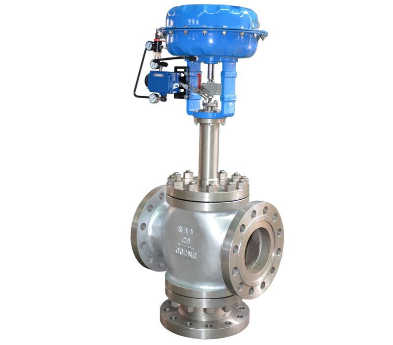 Pneumatic 3-Way Globe Control Valve