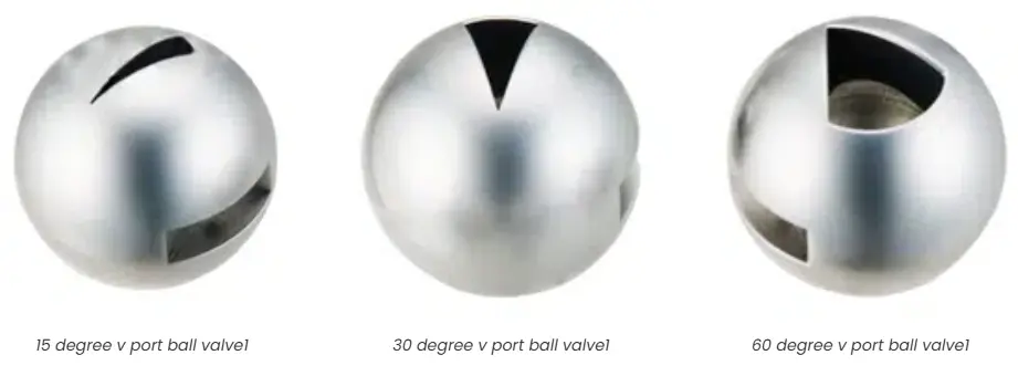 V-port ball valves