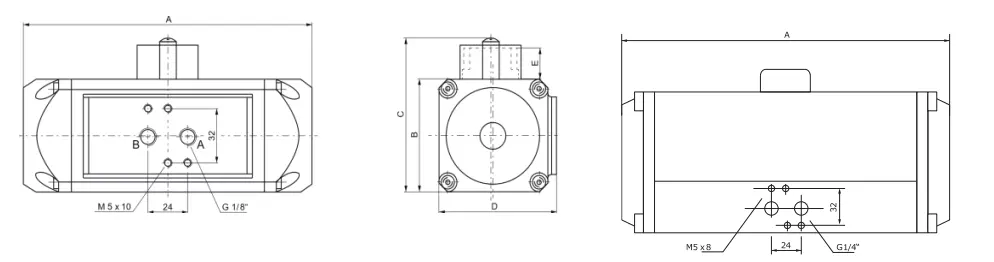 Drawing for Pneumatic Actuator