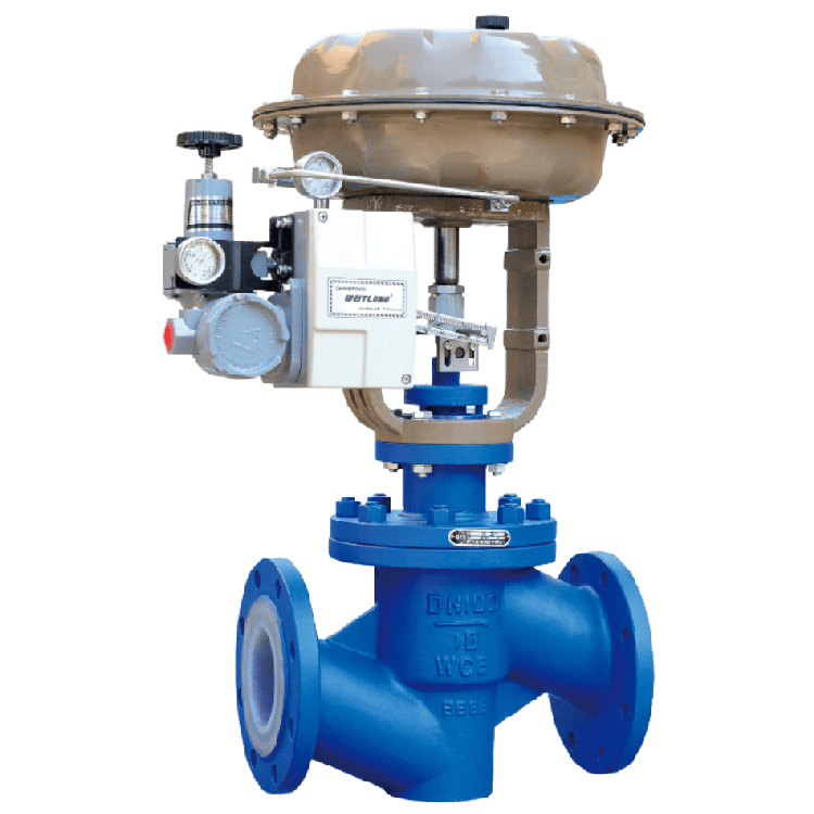 Fluorine-Lined Control Valves