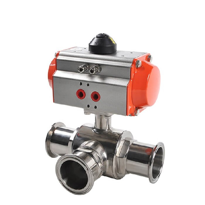 3 Way Pneumatic Ball Valves