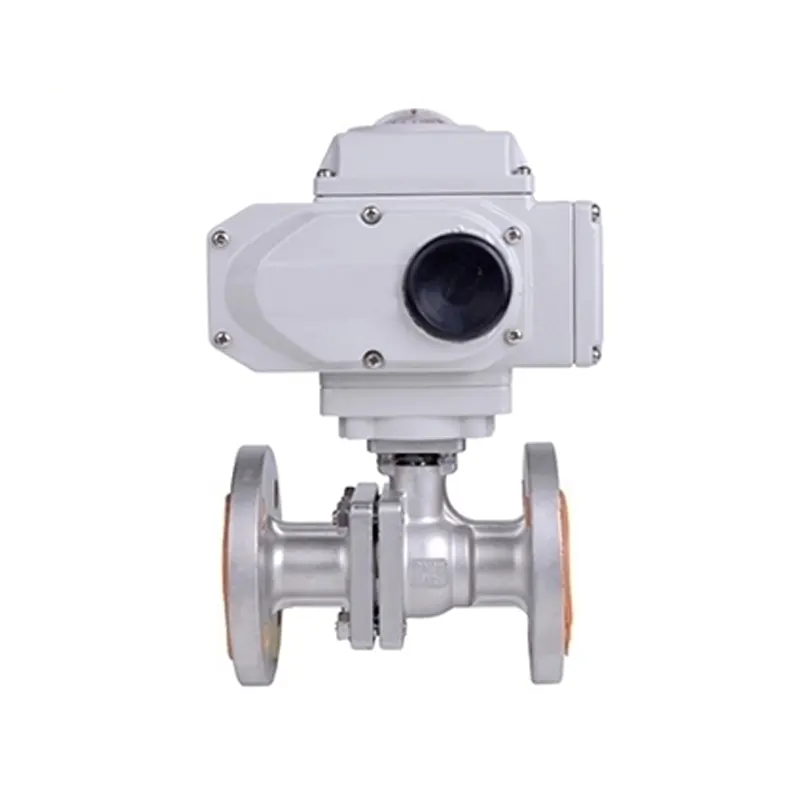 2 Way Ball Control Valve, ASTM A351 CF8, 1/2-10 Inch, 150 LB