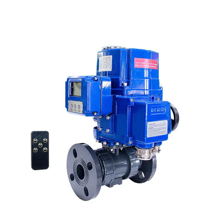 Double Union 2 Way Ball Control Valve, PVC/UPVC, 1/2-12 Inch