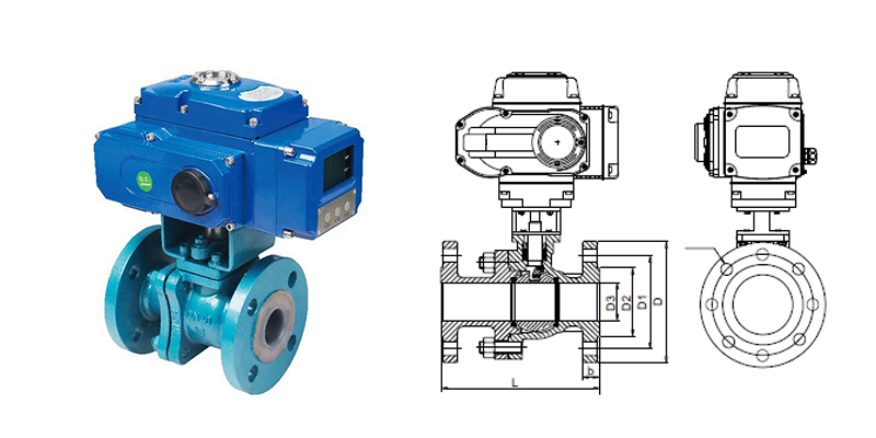 Fluorine Lining Ball Control Valve