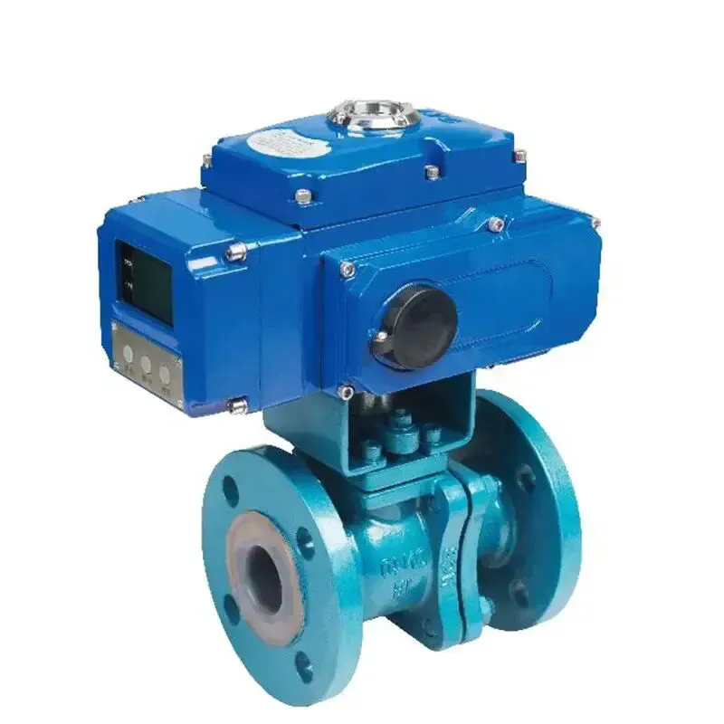 Fluorine Lining Ball Control Valve, ASTM A216 WCB, 1/2-8 IN
