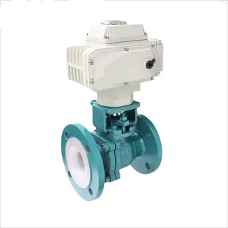PTFE Fluorine-Lined Ball Control Valve, 1/2-4 Inch, 150 LB