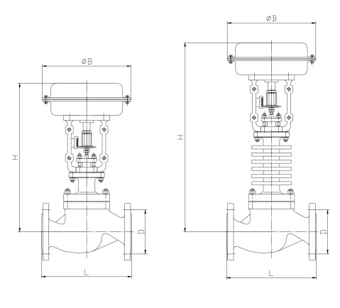 3 Way Pneumatic Diaphragm Control Valve