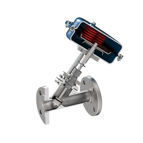 Double Control Valve Double Seated Control Valve, SS 316L, 1/2-4 Inch, 300 LB, RF - MFRS