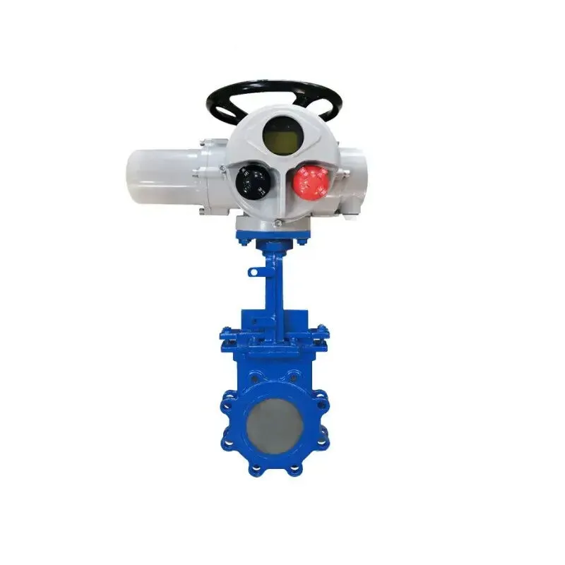 Round Port Knife Gate Control Valve, Electric, 2-40 IN, Lug