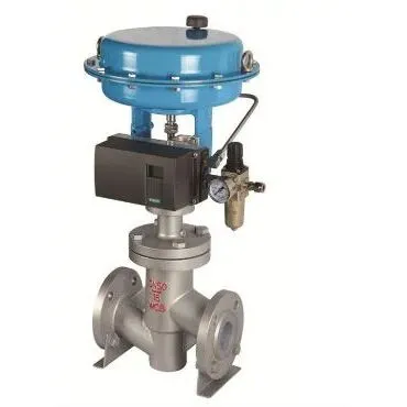 Fluorine Lined Control Valve, Single Seat, WCB, 2 IN, 150 LB