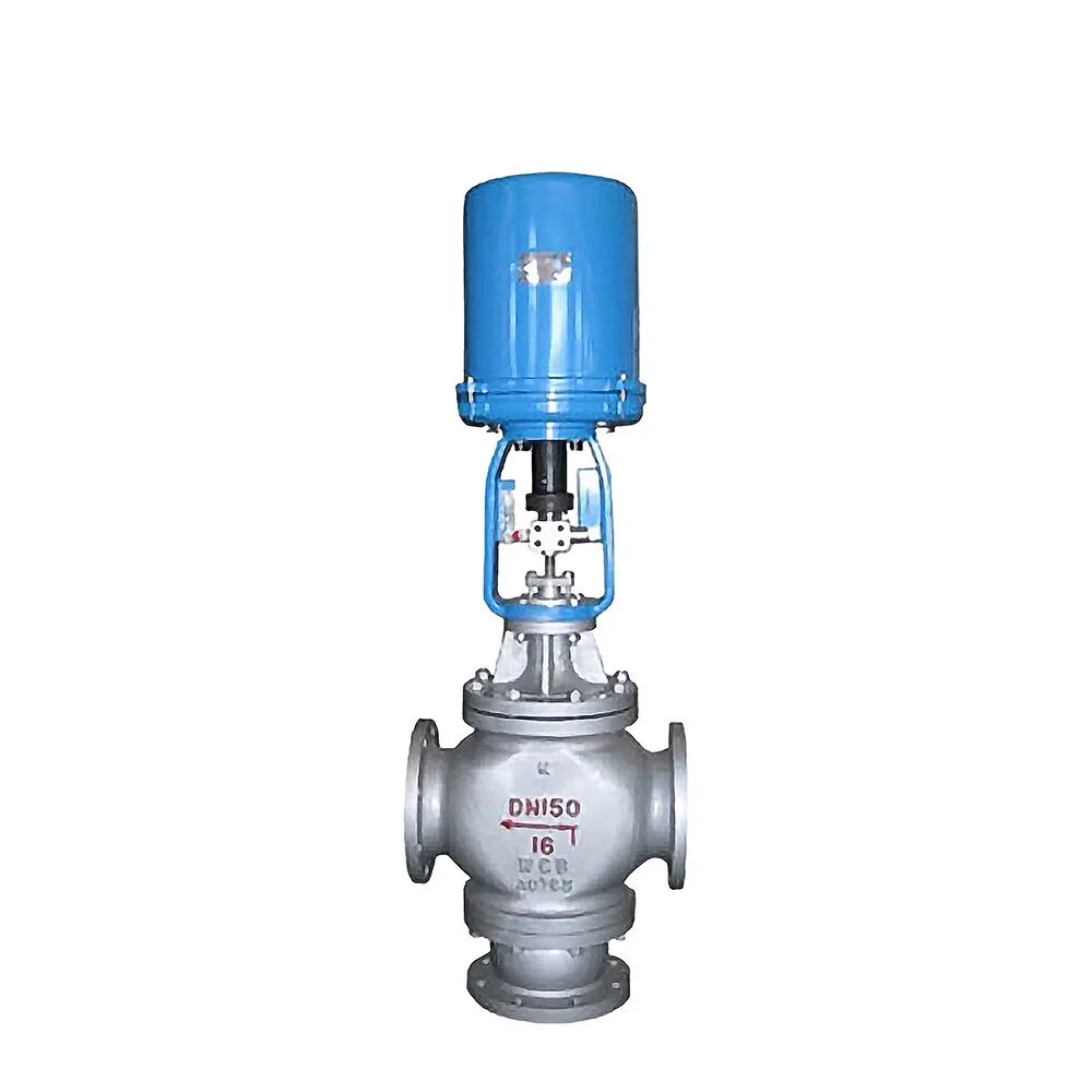 Electric 3 Way Control Valve, ASTM A216 WCB, 6 Inch, 150 LB