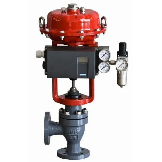 ASTM A217 WC6 Angle Control Valve, 3/4-16 Inch, 150-600 LB