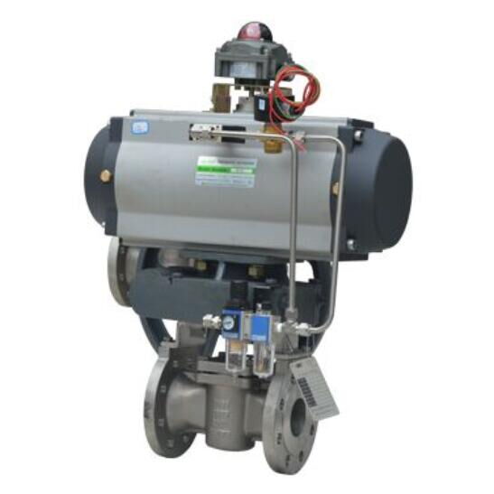 Pneumatic Sleeved Plug Control Valve, A216 WCC, 1/2-24 Inch