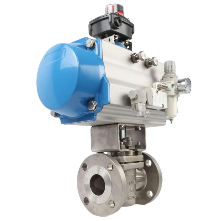 Two Way Pneumatic Plug Control Valve, A216 WCB, 1/2-24 Inch