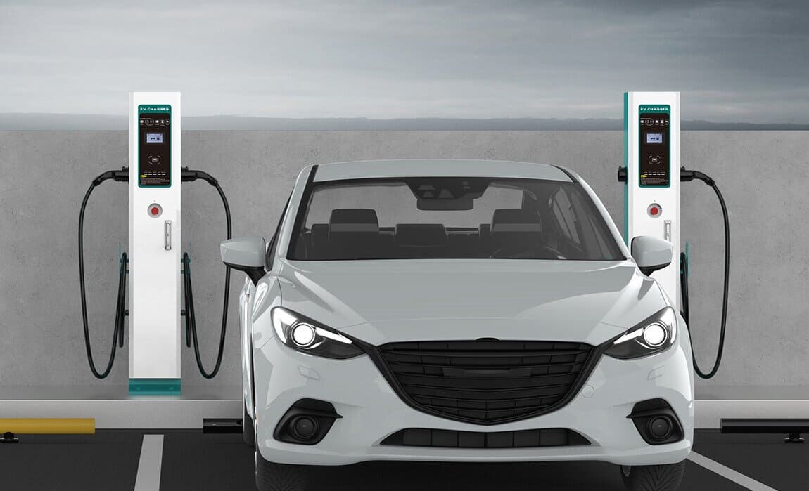 floor-mounted AC EV charger