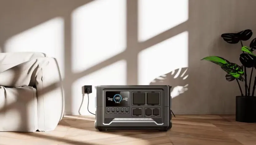 Portable Power Station Charged at Home