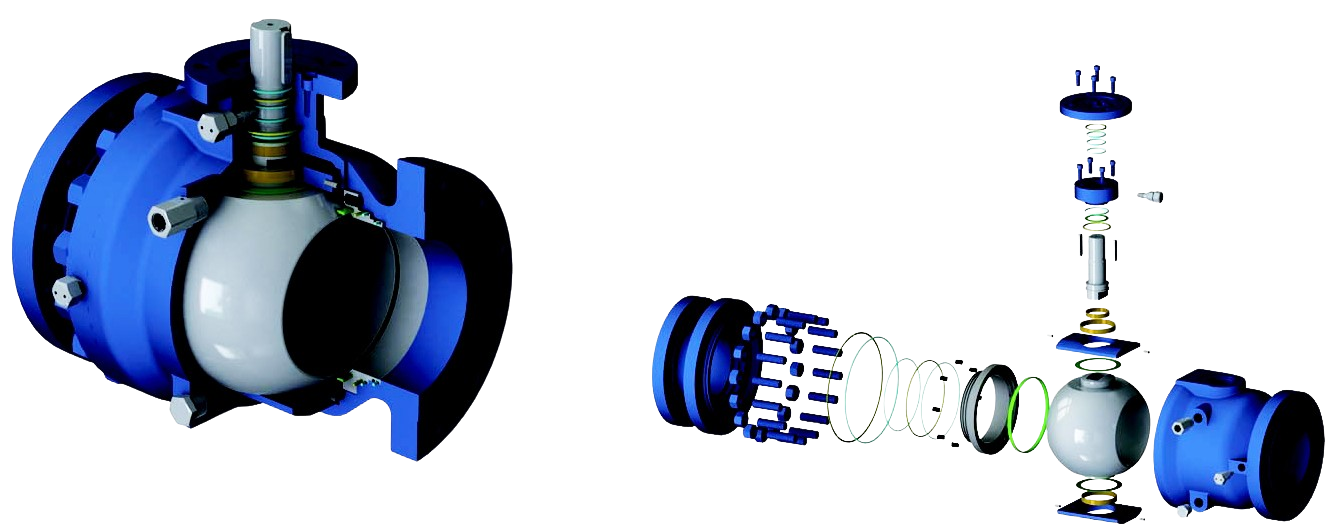 2PC Casting Body Side Entry Ball Valve