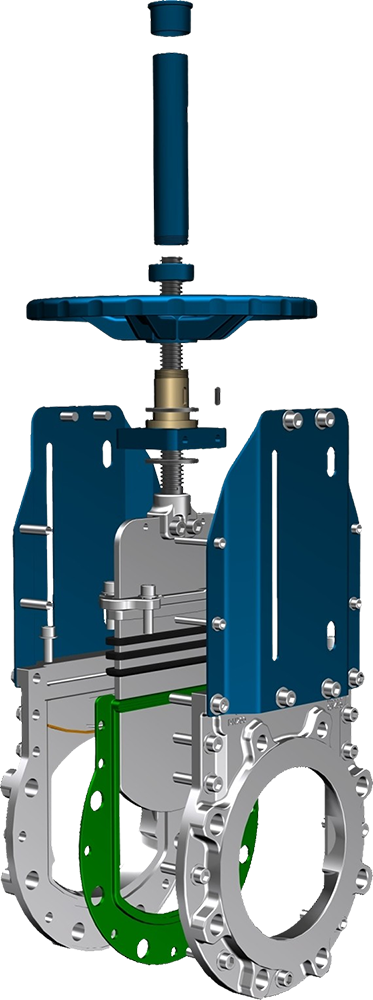 Bidirectional Knife Gate Valve Components