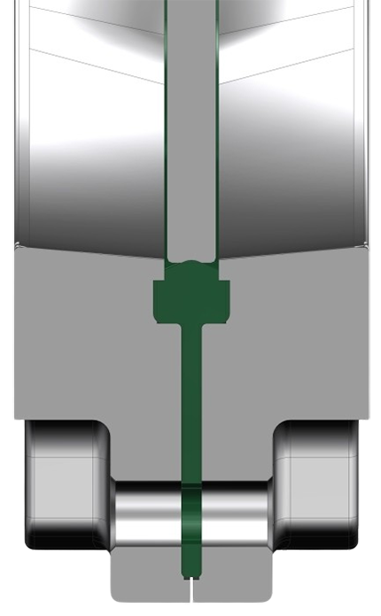 Bidirectional Knife Gate Valve Gate Cross Section