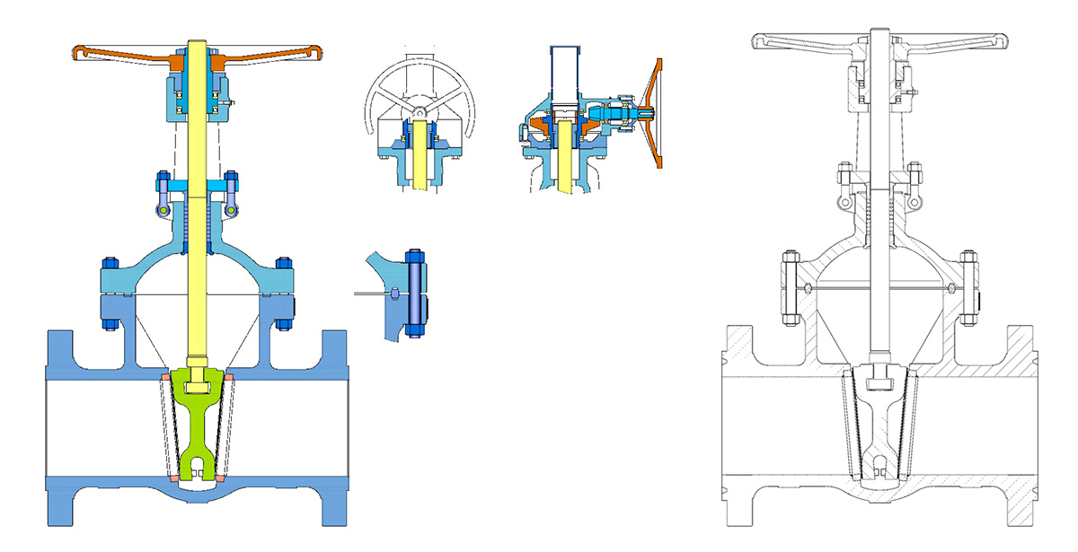 Cast Steel Gate Valve Design Drawing Cast Steel Gate Valve Design Drawing
