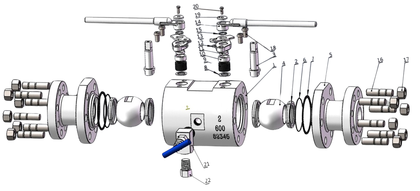 Main Configurations of DBB Ball Valves Main Configurations of DBB Ball Valves