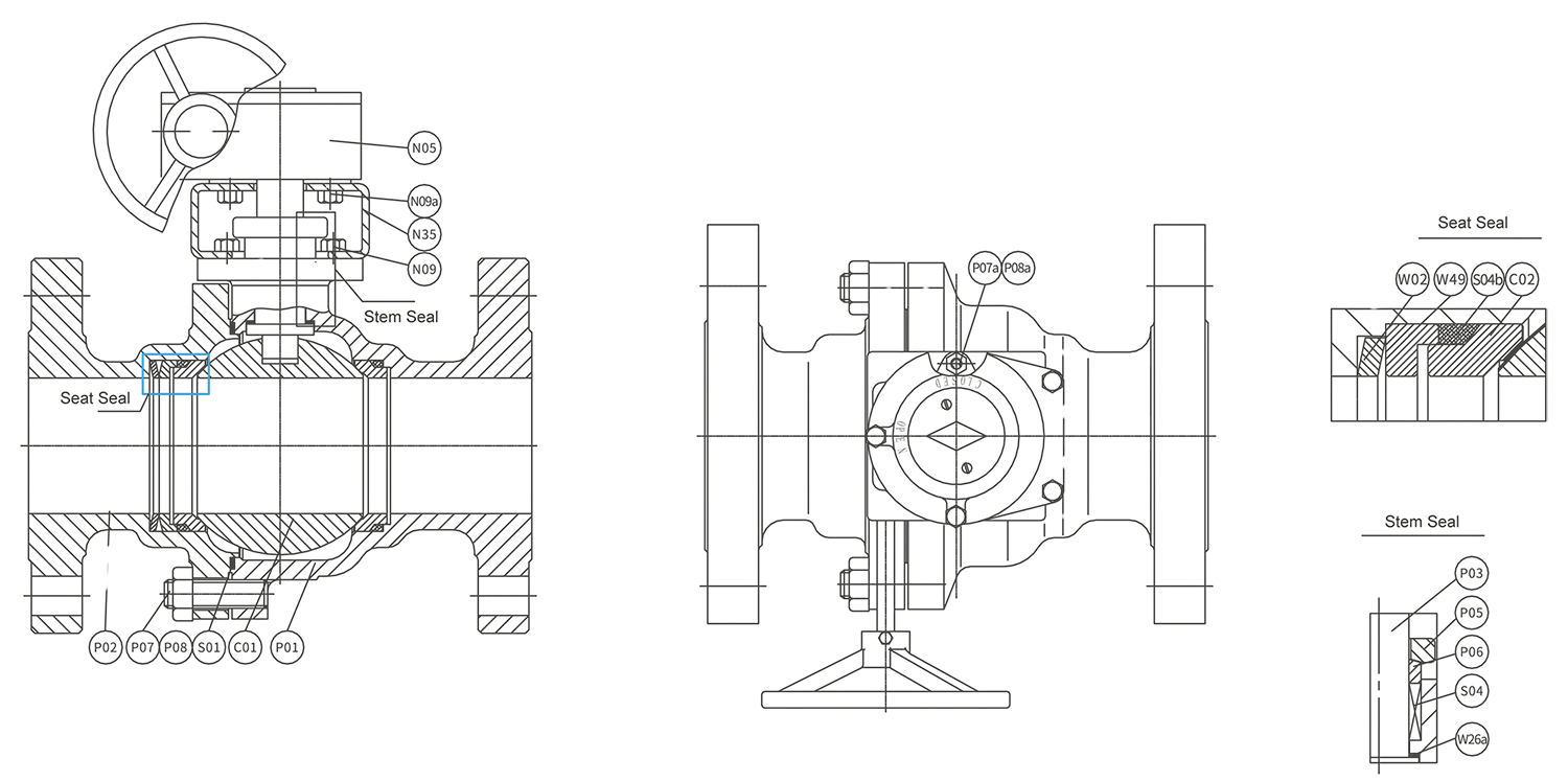 Metal-Seated Floating Ball Valve