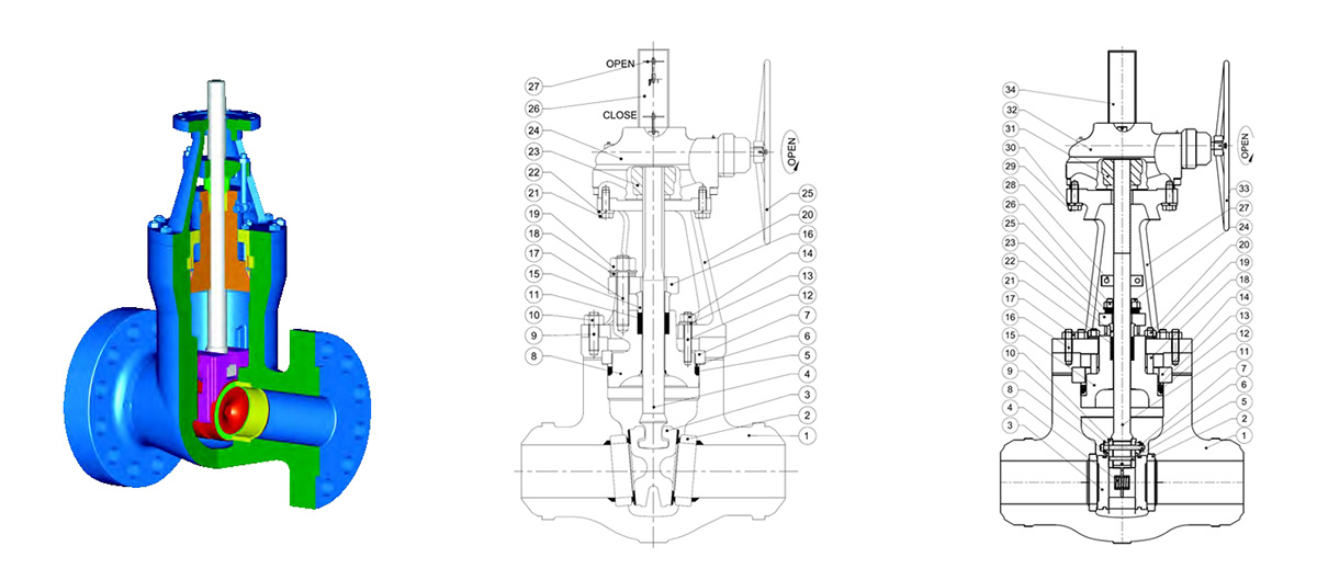 Pressure Seal Bonnet Gate Valve Design Drawing Pressure Seal Bonnet Gate Valve Design Drawing