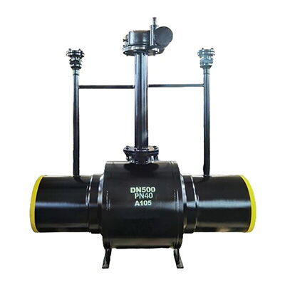 Installation of welded ball valve
