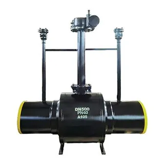 Installation of welded ball valve