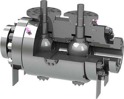  Double Block and Bleed Ball Valve Cross Section
