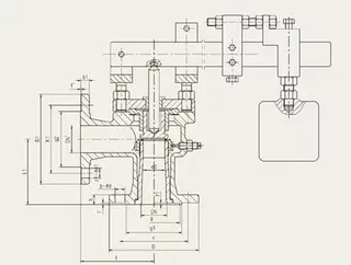 Lever-Operated Safety Valve Design Drawing