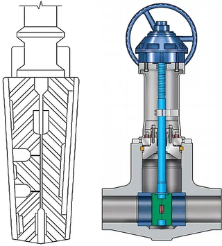 Double-Disc Wedge Gate Valve Design