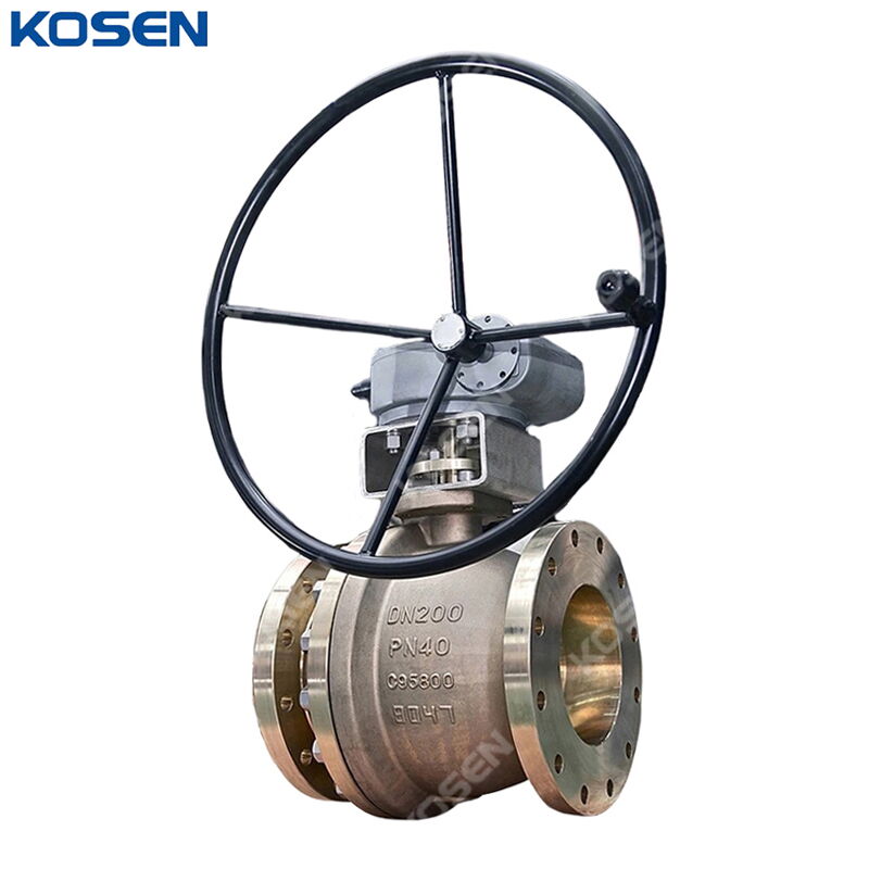 Aluminum Bronze Floating Ball Valve, C95800, DN200, PN40, RF