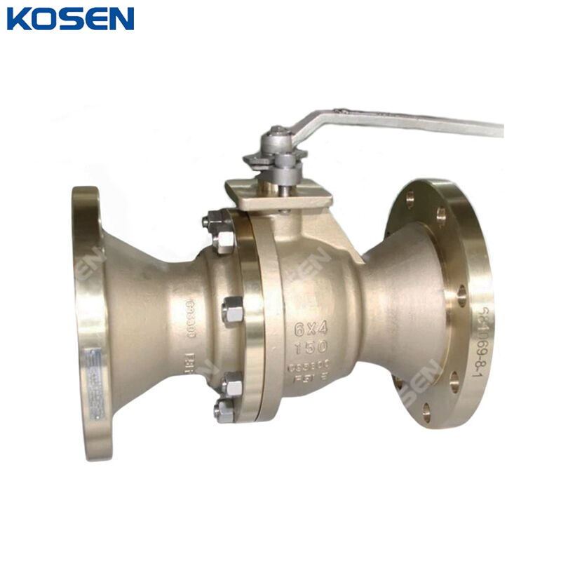 ASTM B148 C95800 Floating Ball Valves, 6 * 4 Inch, CL150, RF